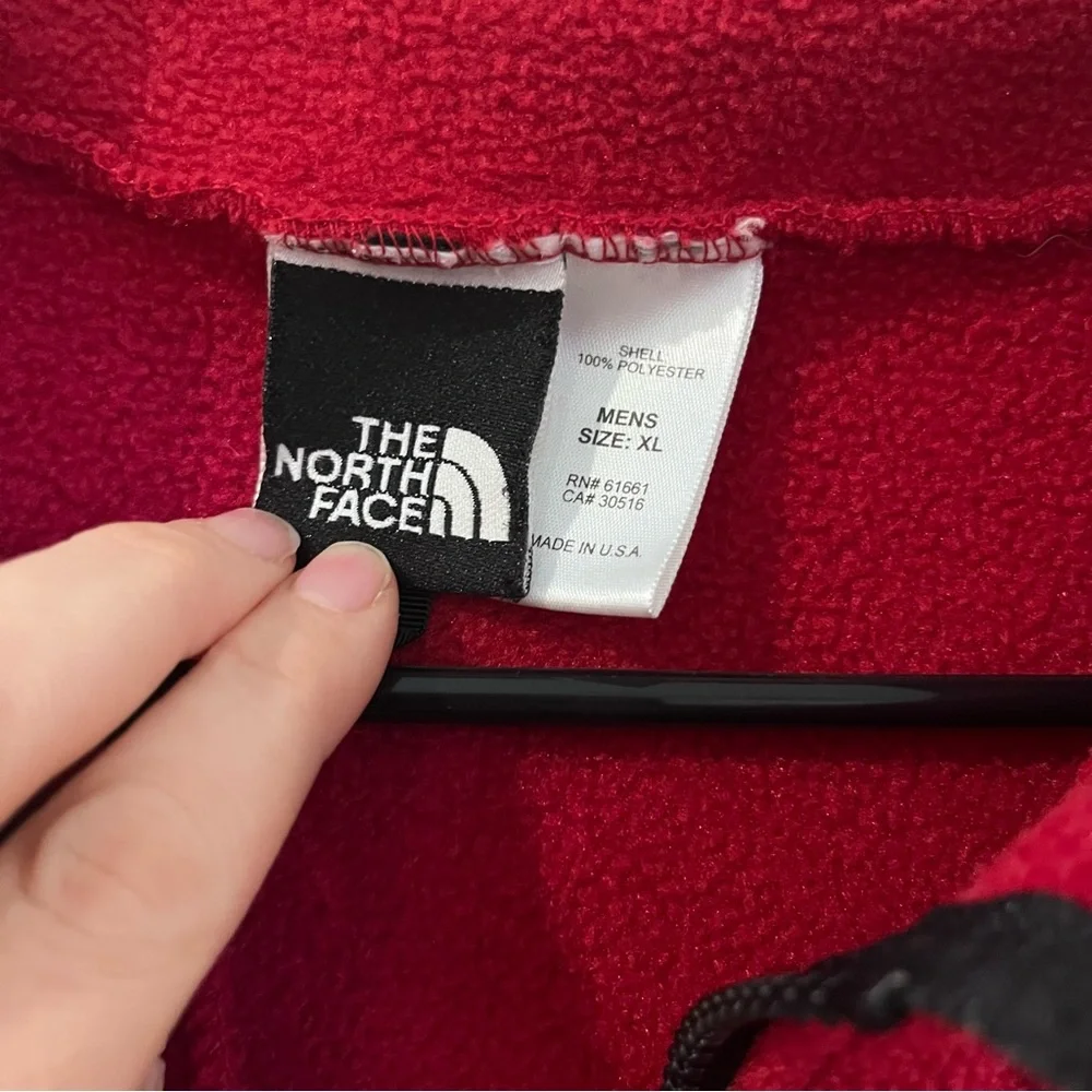 The North Face Red Fleece Vest vintage size xl with pockets
